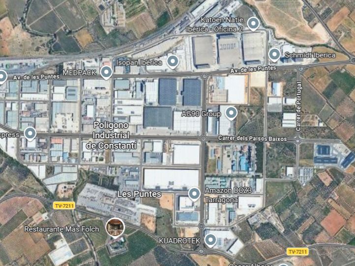 Vista exterior de Terreno industrial en venta en Constantí