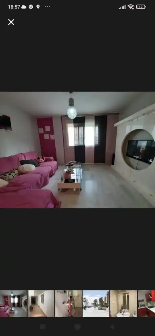 Living room of Flat for share in Málaga  with Furnished, Oven and Washing machine