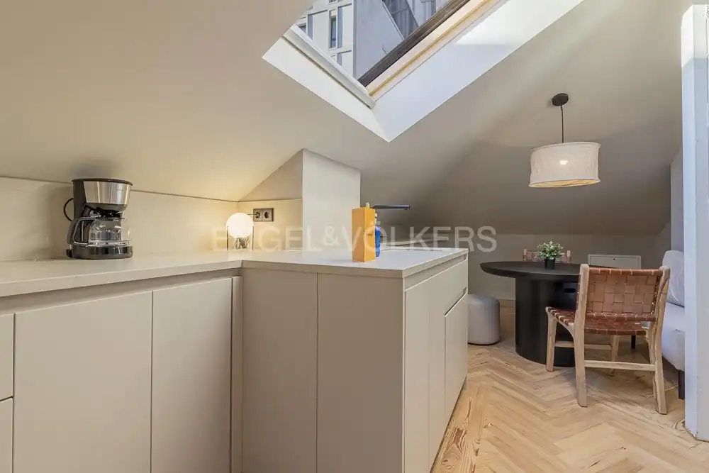 Kitchen of Flat for rent in Madrid  with Air Conditioner, Heating and Furnished