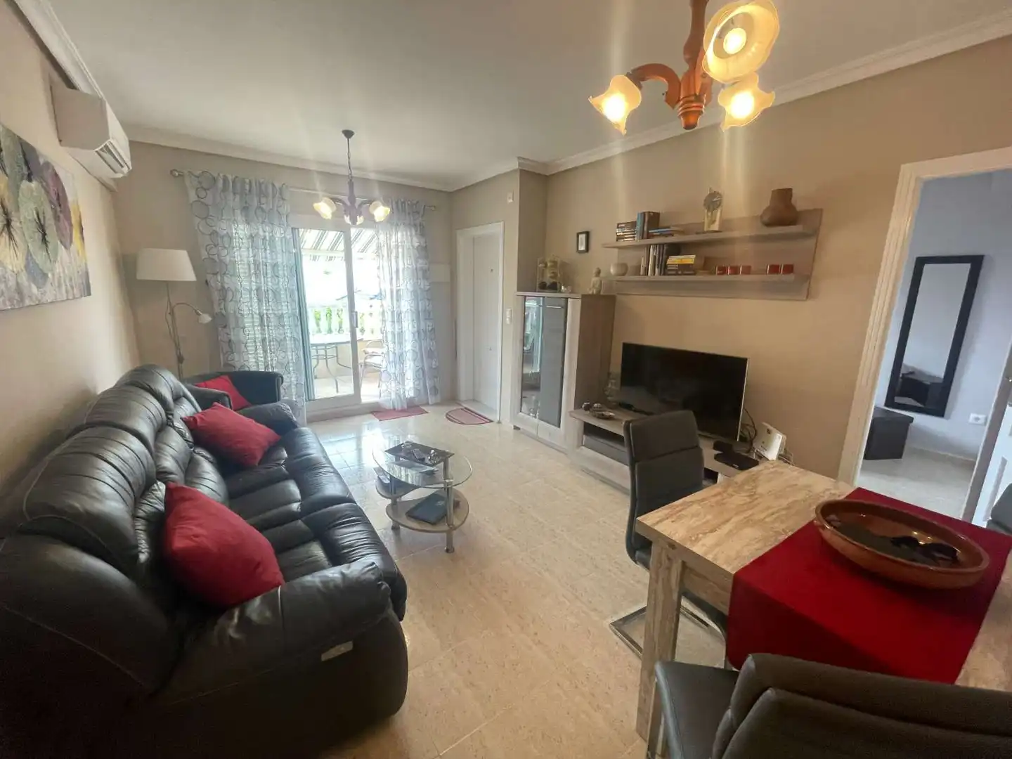 Sala de estar de Apartamento en venta en Orihuela con Aire acondicionado, Terraza y Piscina