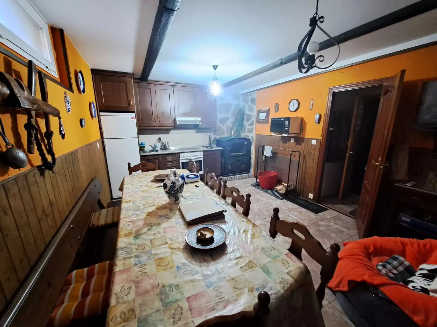 Küche von Einfamilien-Reihenhaus zum Verkauf in Zarratón mit Heizung, Terrasse und Möbliert