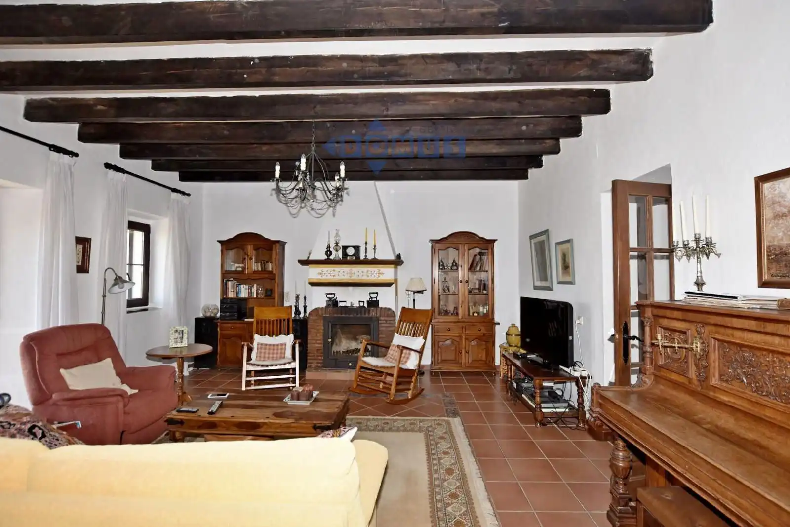 Sala de estar de Finca rústica en venta en Ronda con Calefacción, Jardín privado y Terraza