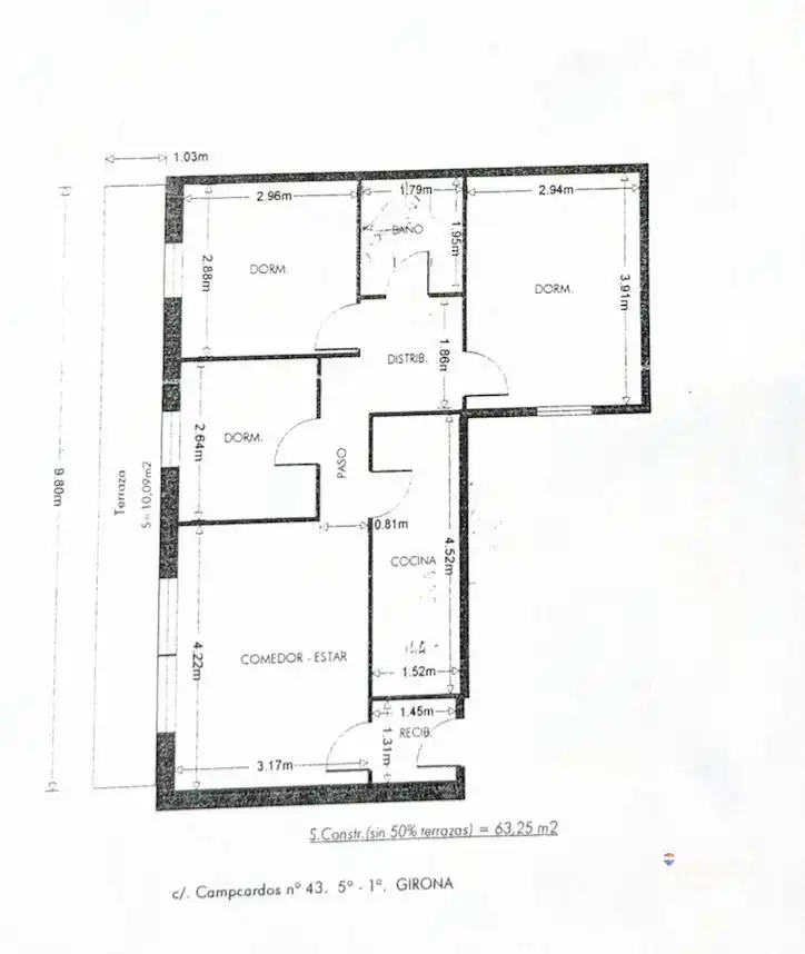 Apartament en venda en Girona amb Aire condicionat, Calefacció i Terrassa