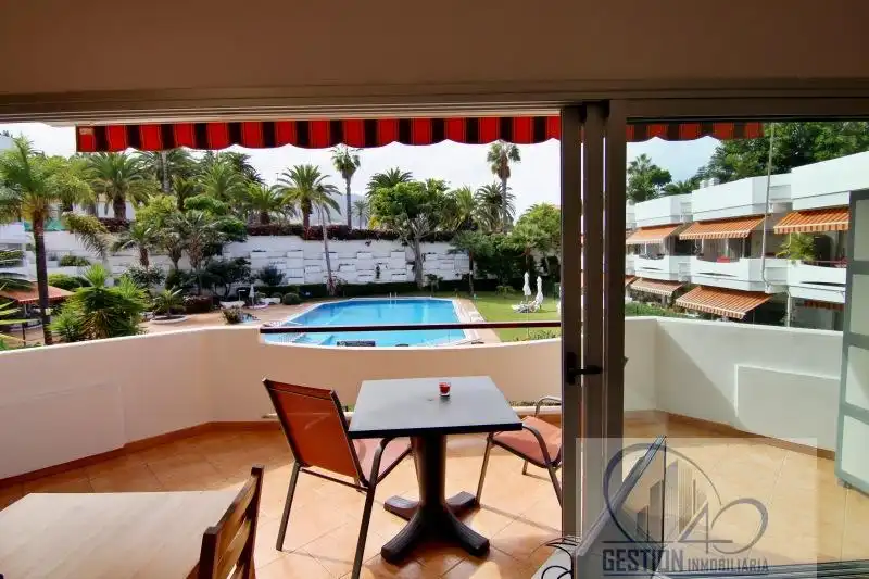 Terrassa de Apartament de lloguer en Puerto de la Cruz amb Parquet, Terrassa i Moblat