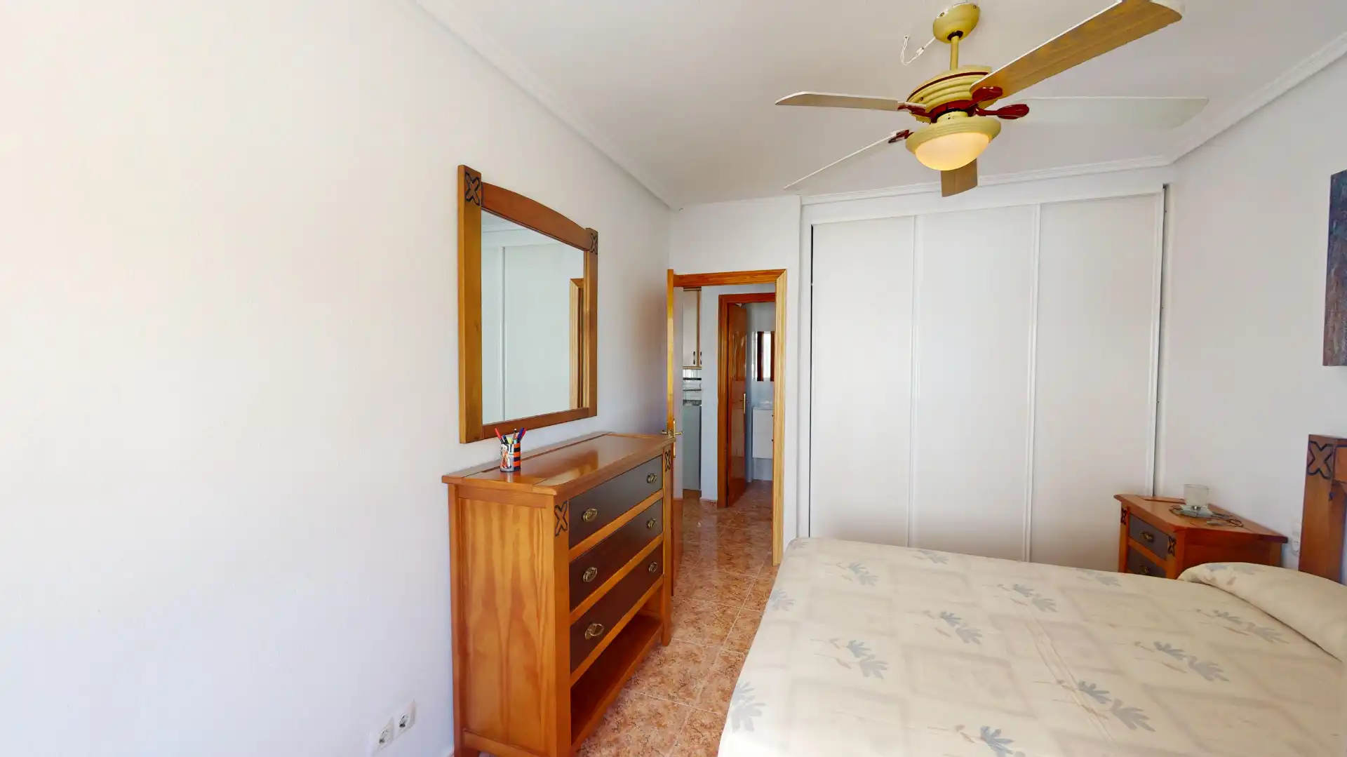 Schlafzimmer von Wohnung zum Verkauf in Elche / Elx mit Klimaanlage, Möbliert und Ofen