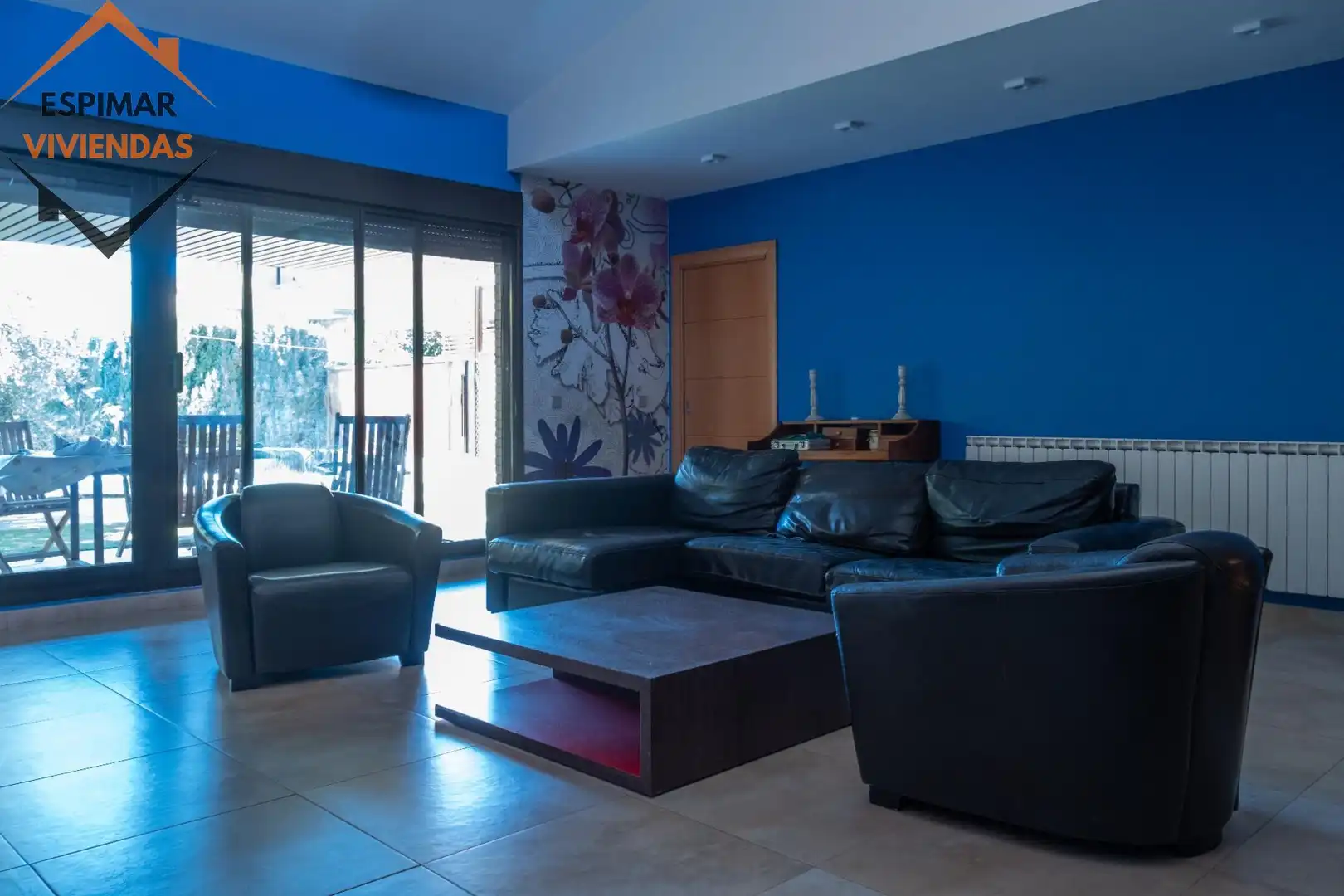 Living room of Houses for sale in Villanueva de Gállego  with Air Conditioner, Heating and Private garden