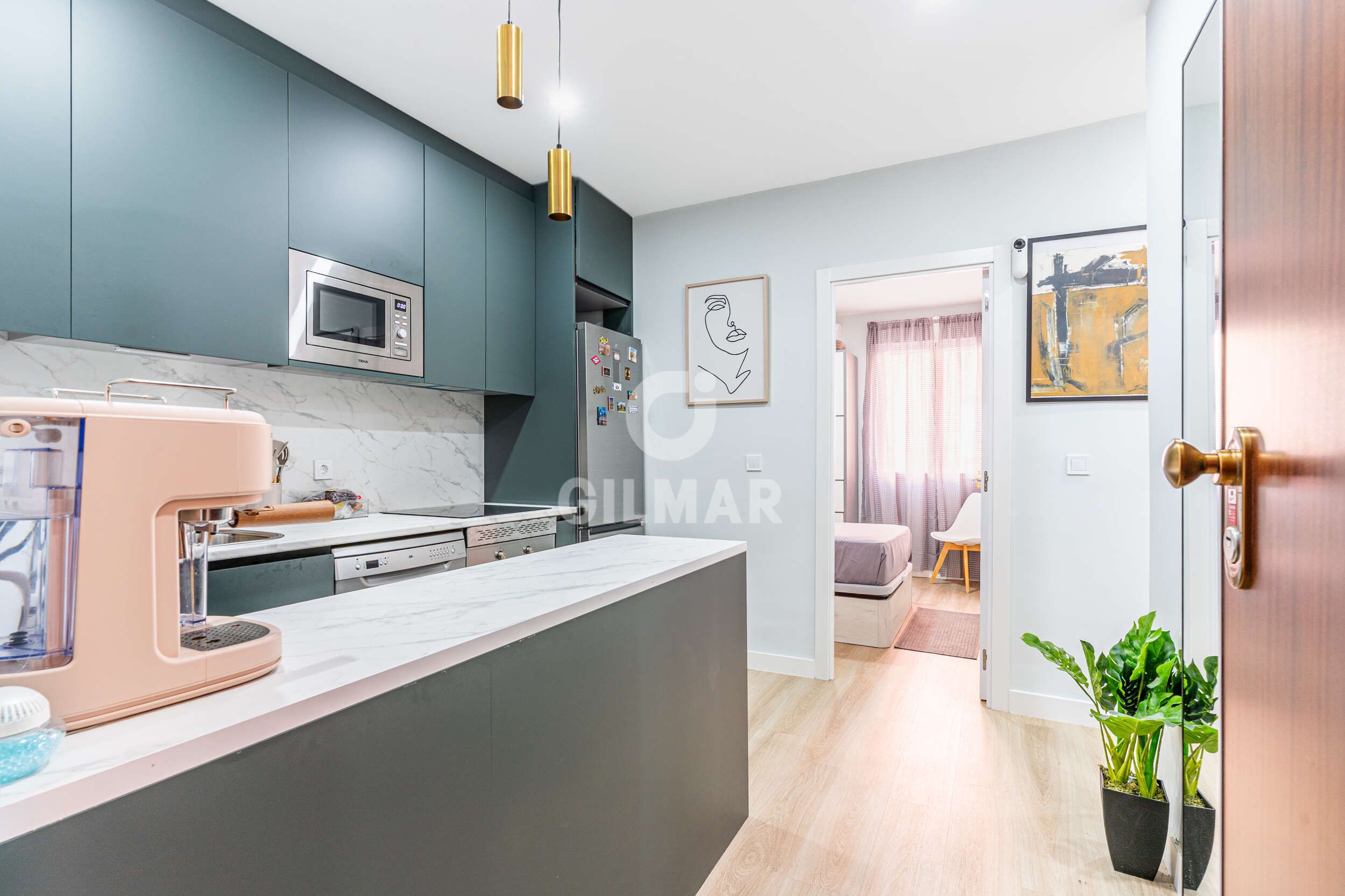 Kitchen of Flat for sale in  Madrid Capital  with Heating