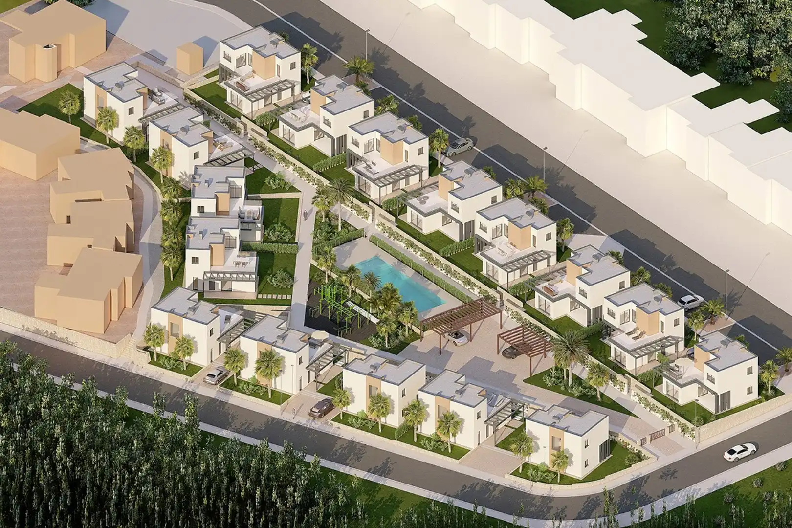 Vista exterior de Casa o xalet en venda en Murcia amb Aire condicionat, Jardí privat i Terrassa