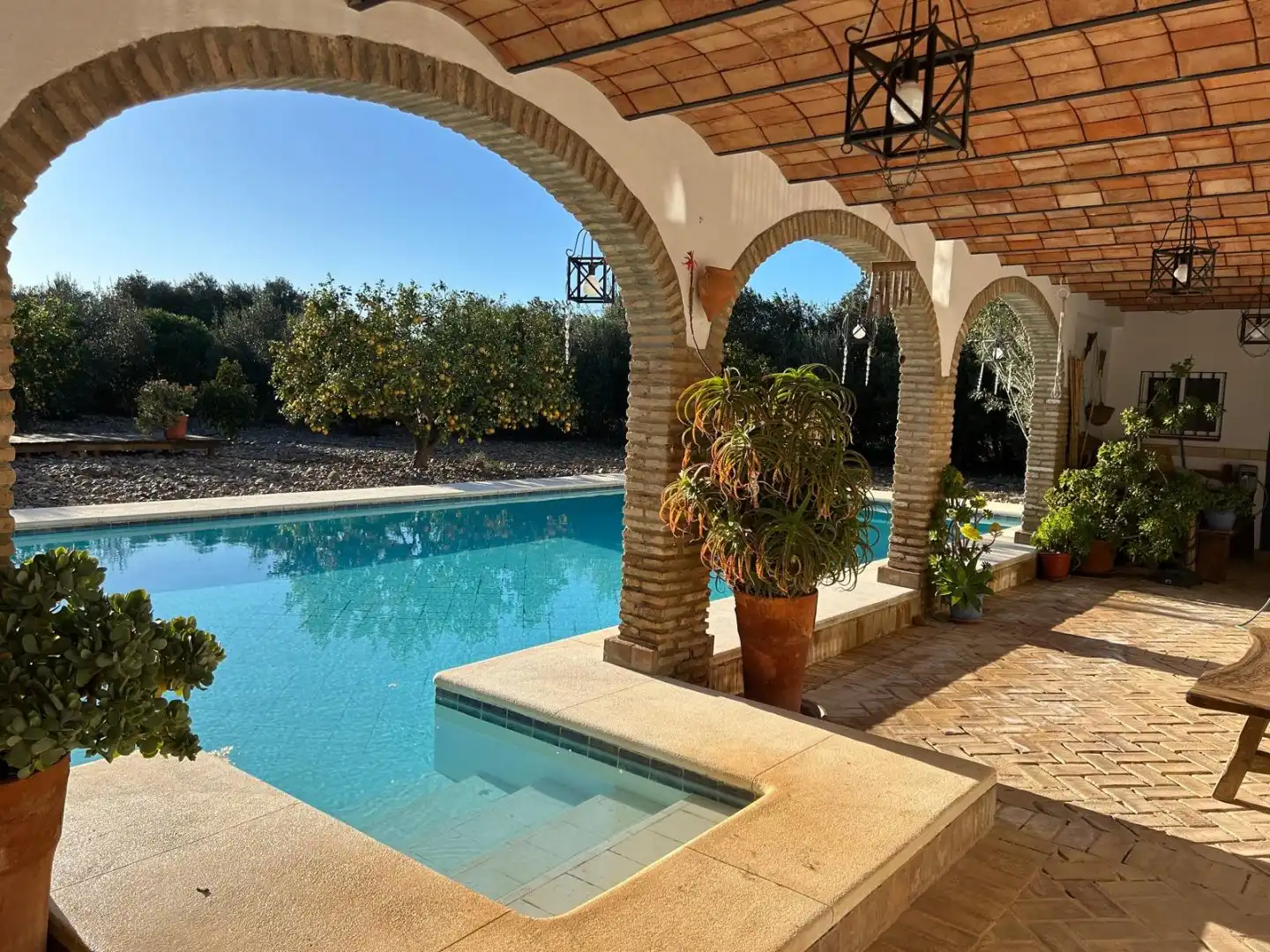 Piscina de Casa o chalet en venta en Aznalcázar con Aire acondicionado, Calefacción y Terraza