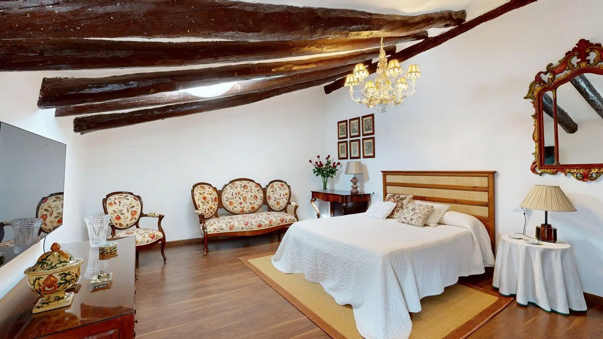 Habitación de Casa o chalet en venta en Magallón con Jardín privado, Terraza y Amueblado