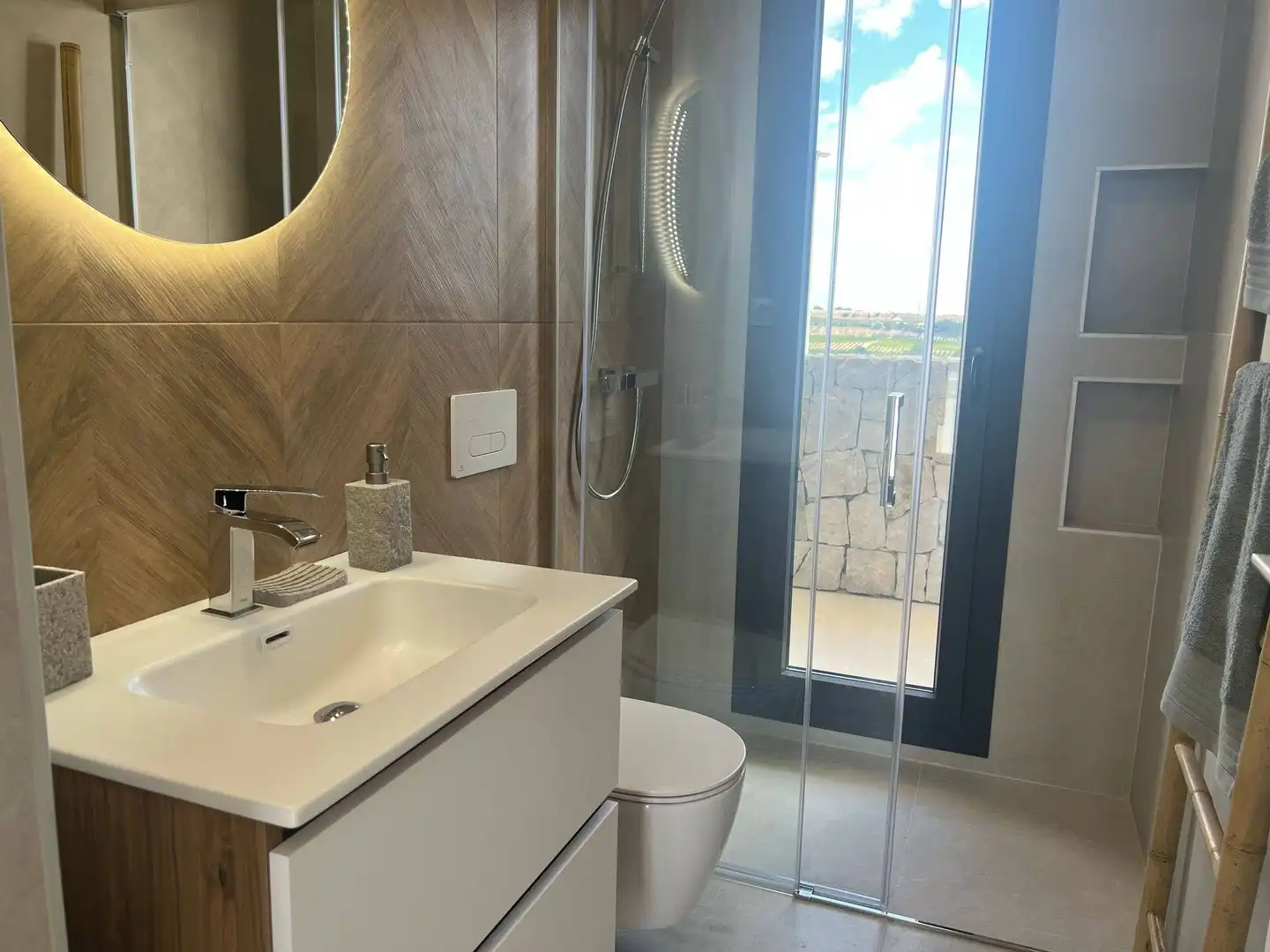 Bathroom of Detached homes for sale in Pilar de la Horadada  with Air Conditioner, Private garden and Terrace
