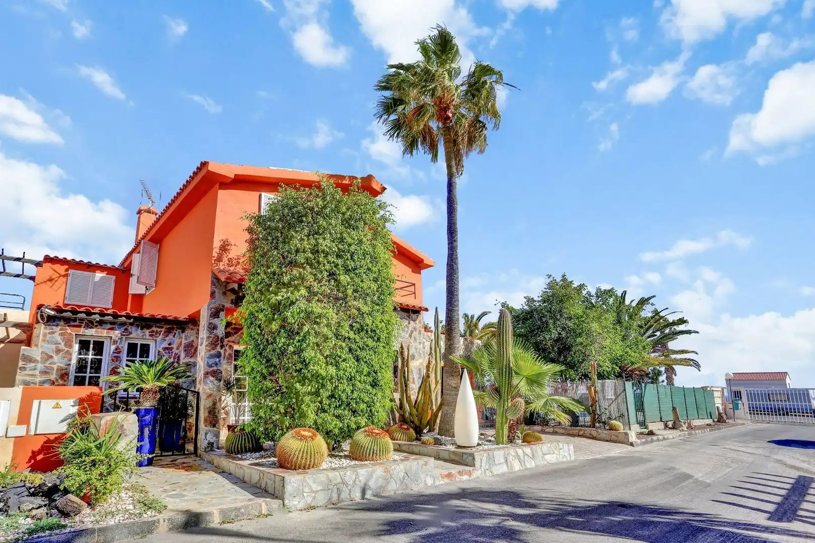 Vista exterior de Casa o xalet en venda en La Oliva amb Jardí privat, Terrassa i Traster