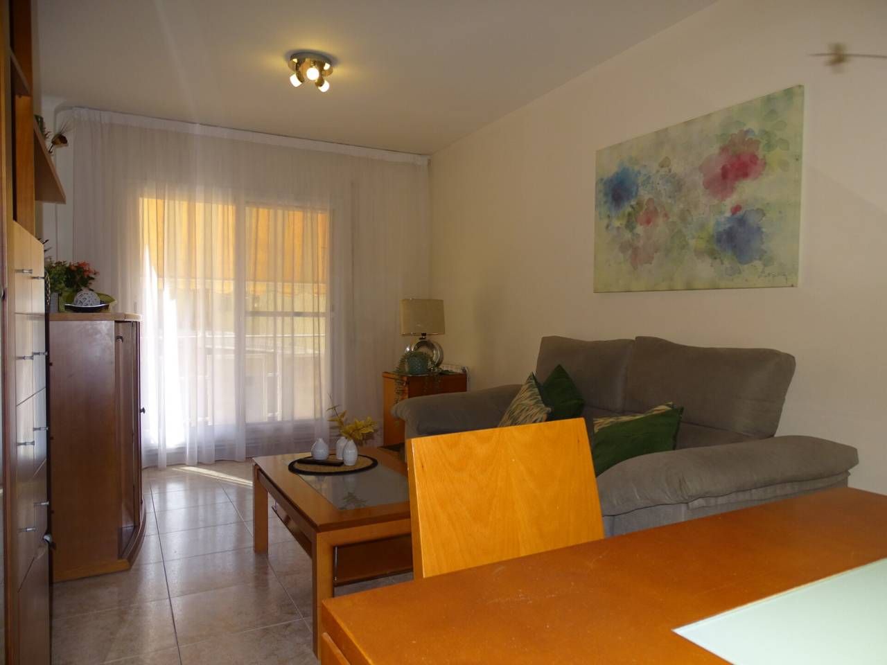 Sala d'estar de Pis de lloguer en  Tarragona Capital amb Aire condicionat, Calefacció i Moblat