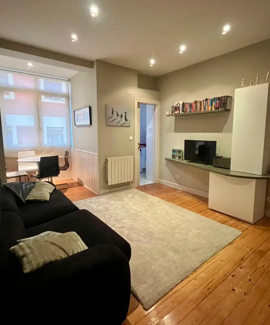 Living room of Flat for sale in Bilbao   with Heating, Furnished and Oven