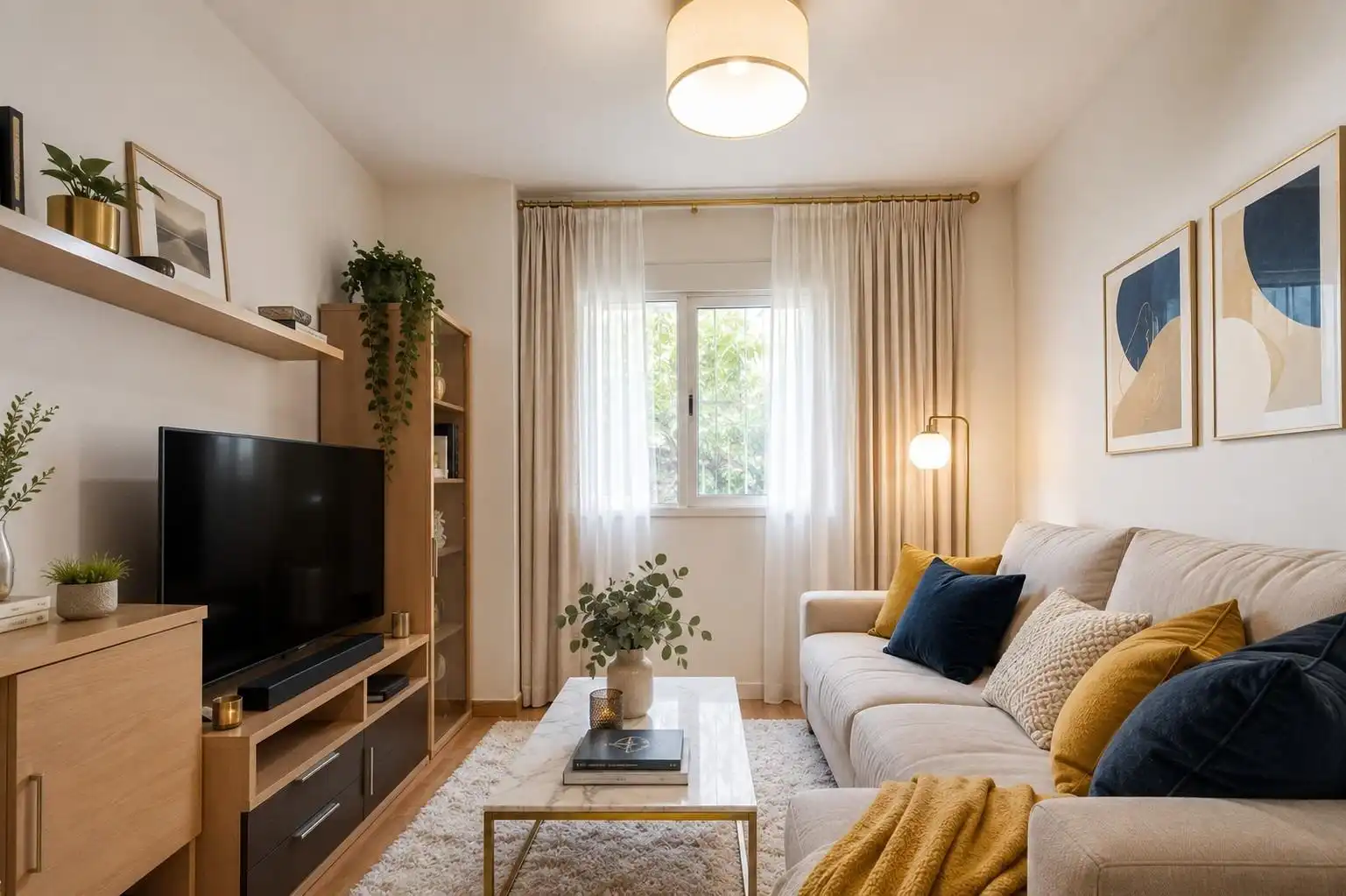 Sala de estar de Piso en venta en Málaga
