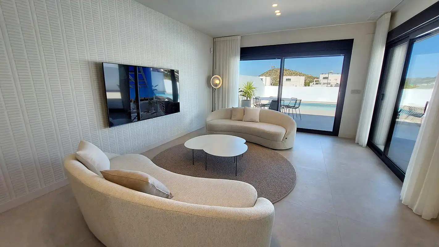 Sala de estar de Casa o chalet en venta en Rojales con Aire acondicionado, Calefacción y Jardín privado