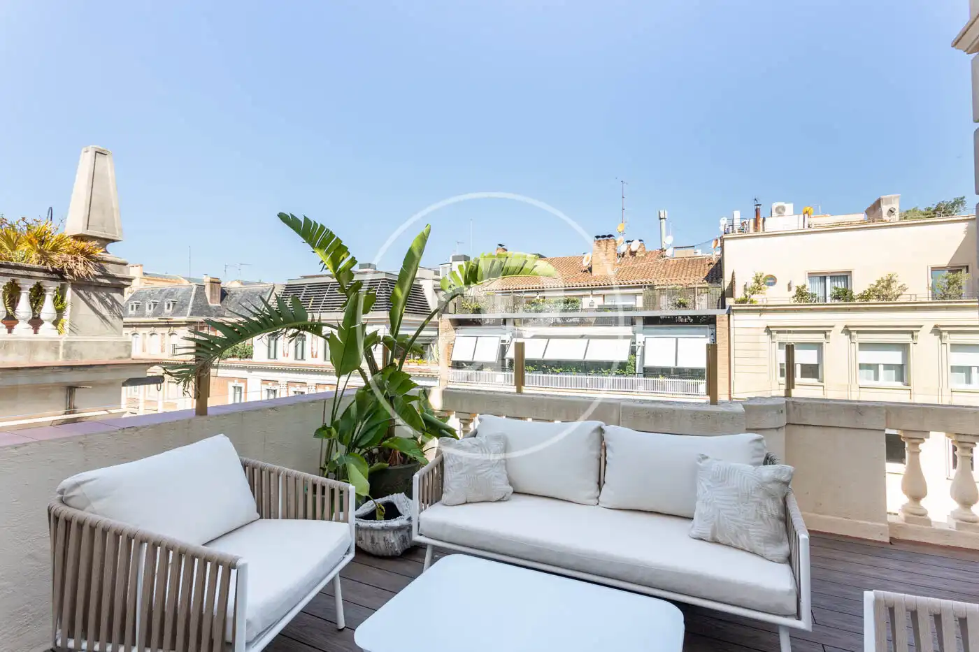 Terraza de Piso de alquiler en Barcelona con Aire acondicionado, Calefacción y Terraza