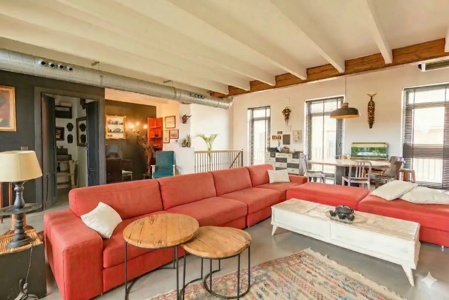 Sala d'estar de Casa adosada en venda en Alicante / Alacant amb Aire condicionat, Jardí privat i Terrassa