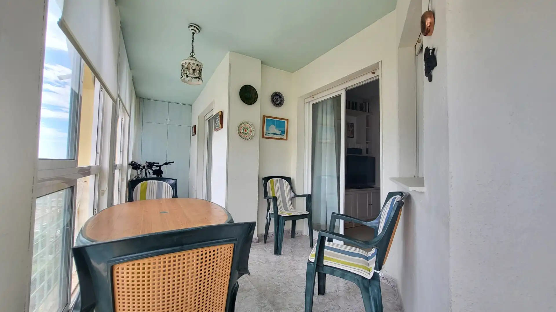 Balcony of Flat for sale in Rincón de la Victoria  with Terrace, Furnished and Washing machine