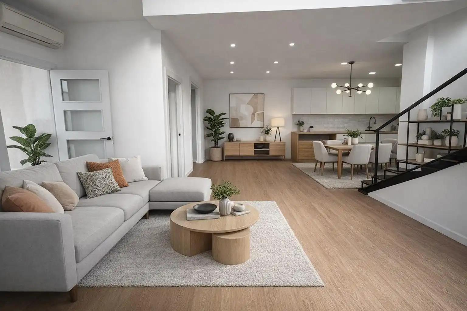 Sala de estar de Dúplex en venta en Badalona con Aire acondicionado y Parquet