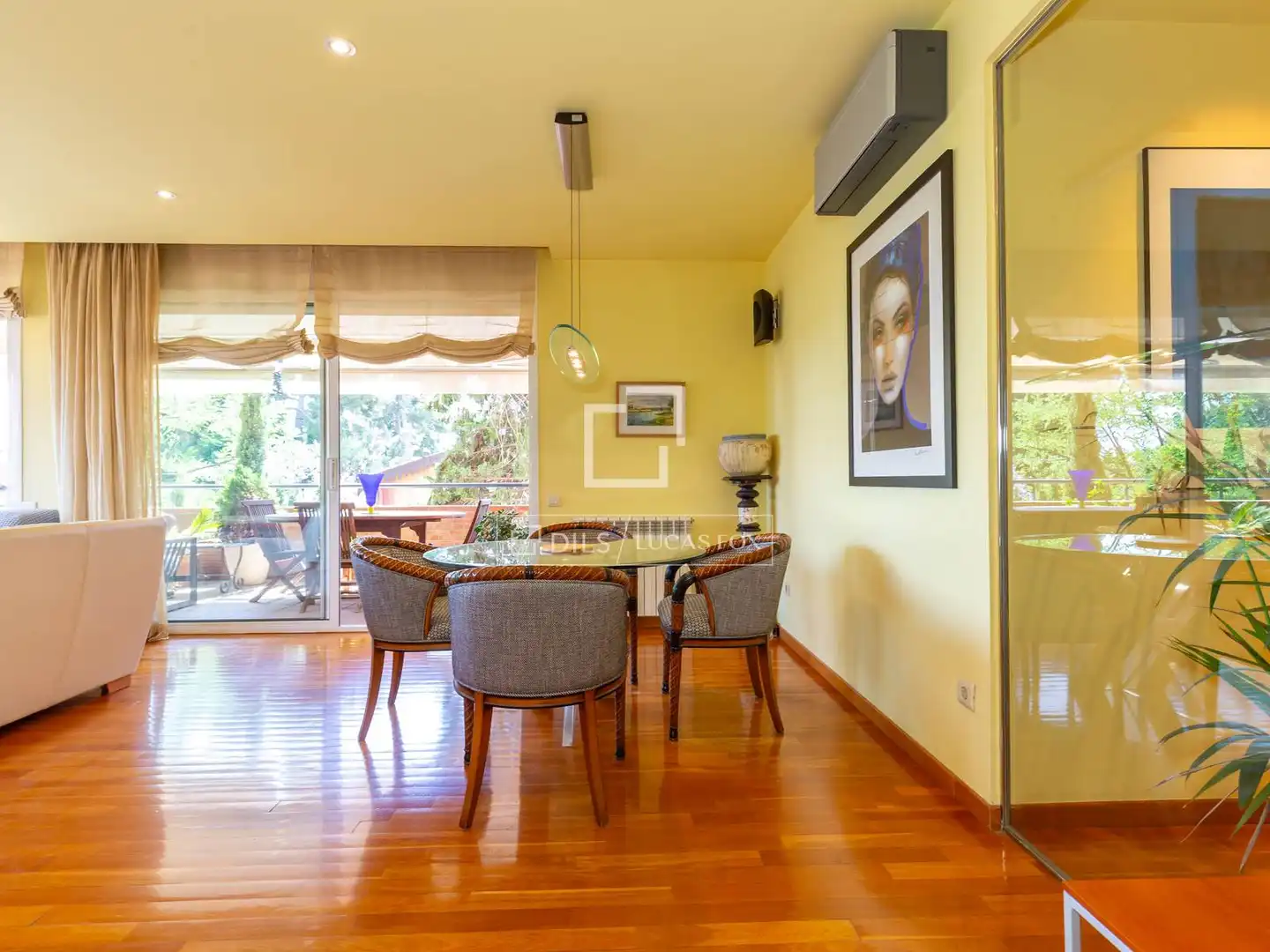 Dining room of Flat for sale in Esplugues de Llobregat  with Air Conditioner, Heating and Private garden