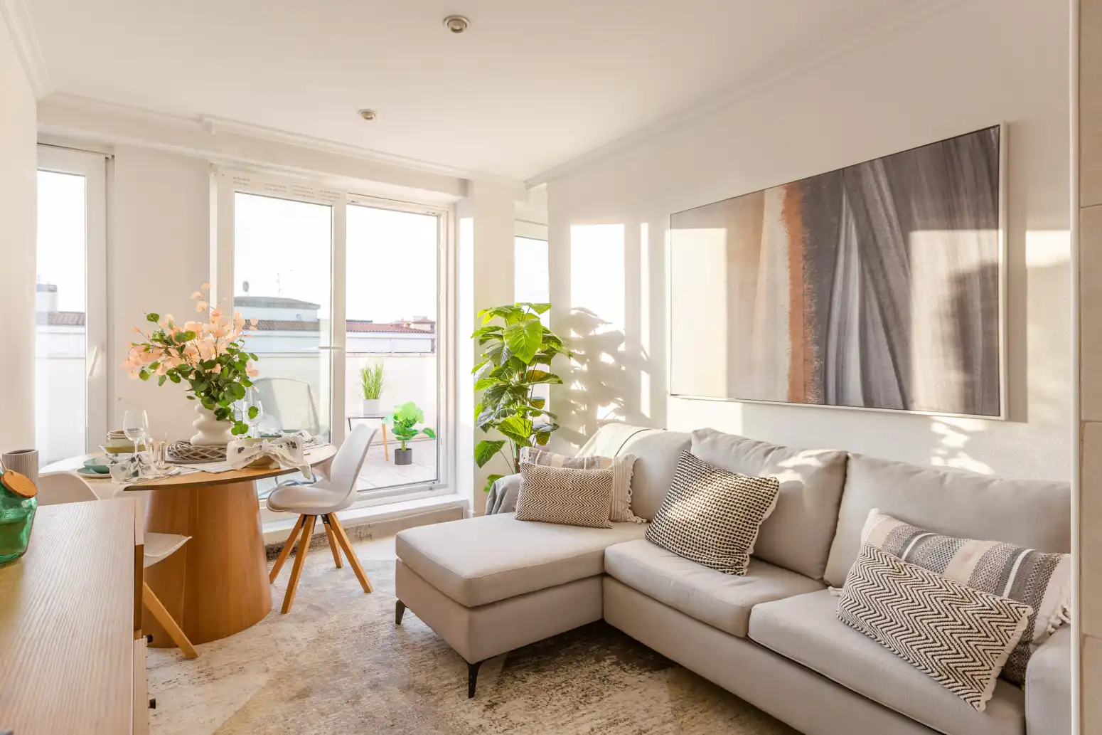 Living room of Attic for sale in  Pamplona / Iruña  with Heating and Terrace