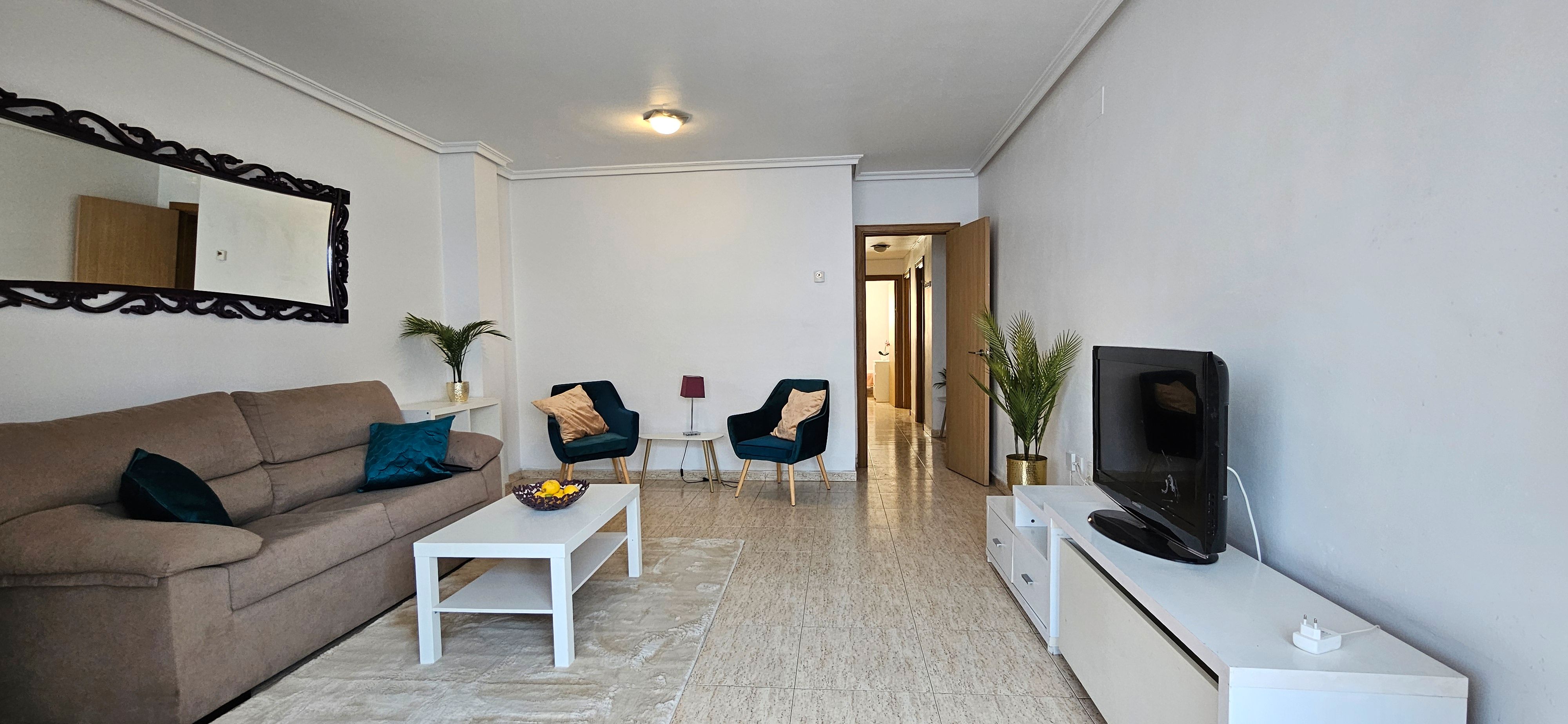 Living room of Flat for sale in L'Alfàs del Pi  with Furnished