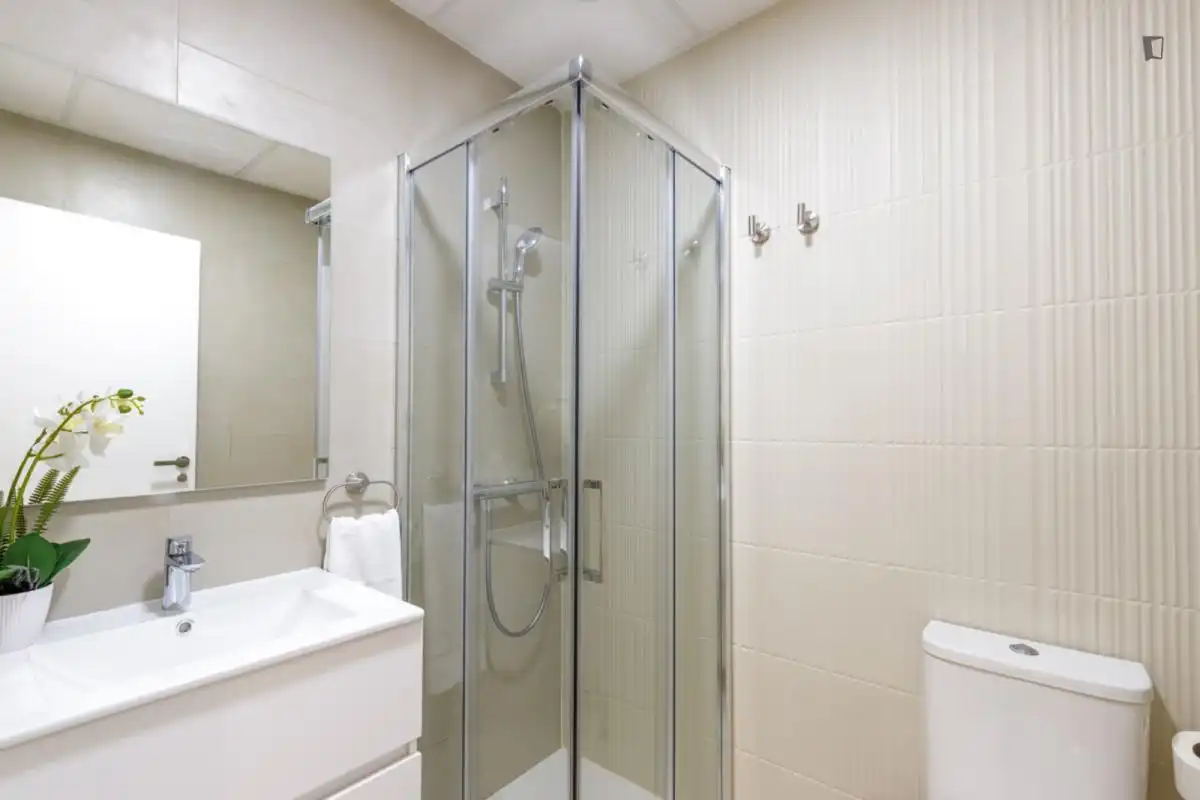 Bathroom of Apartments for rent in Málaga  with Air Conditioner, Furnished and Oven
