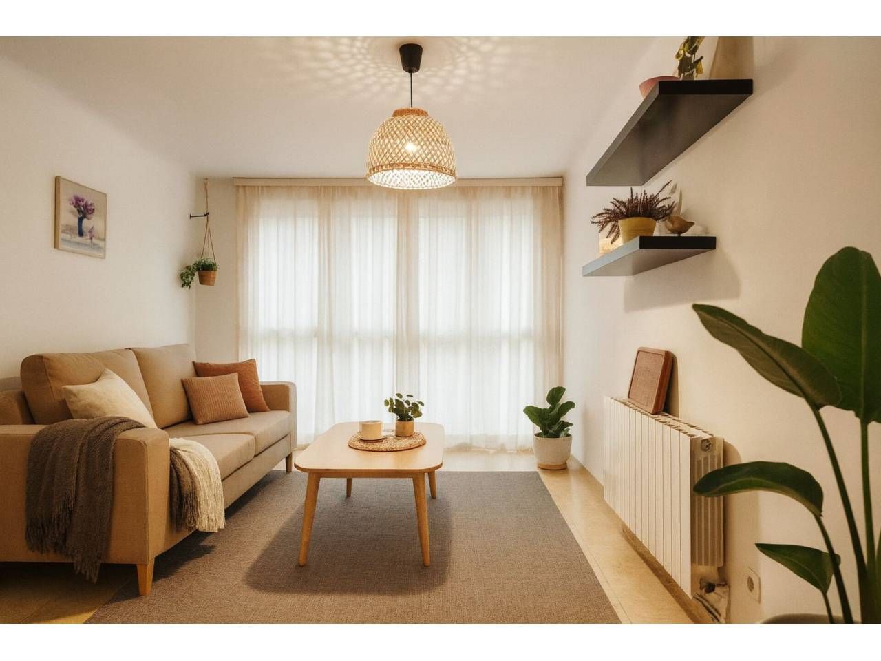 Sala d'estar de Pis en venda en Cerdanyola del Vallès amb Calefacció