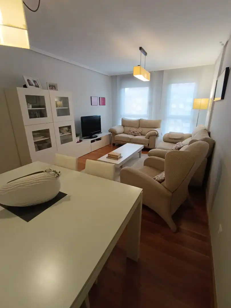 Living room of Flat for rent in Santander  with Heating, Storage room and Furnished