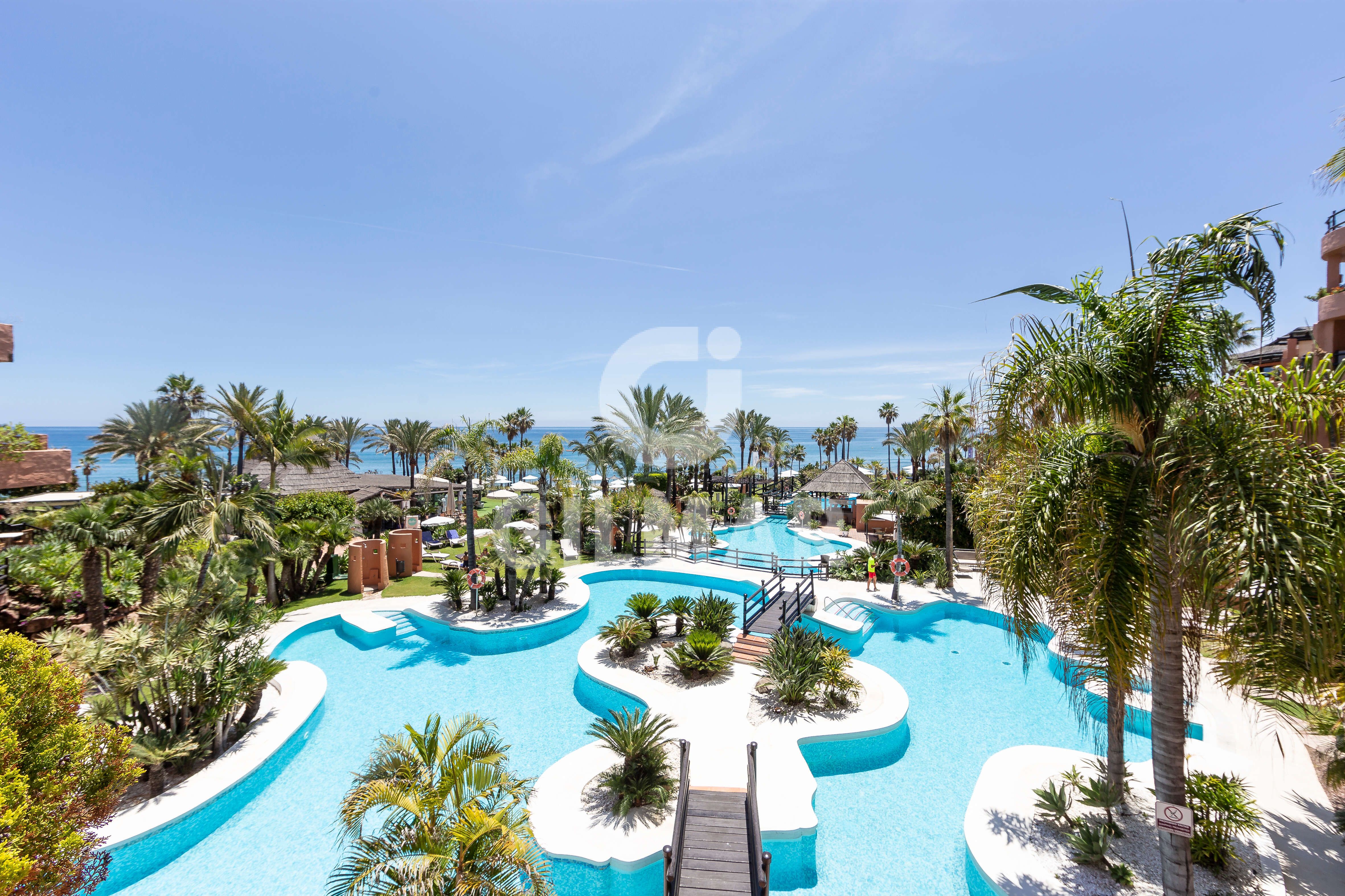 Swimming pool of Apartment for sale in Estepona  with Air Conditioner, Terrace and Storage room