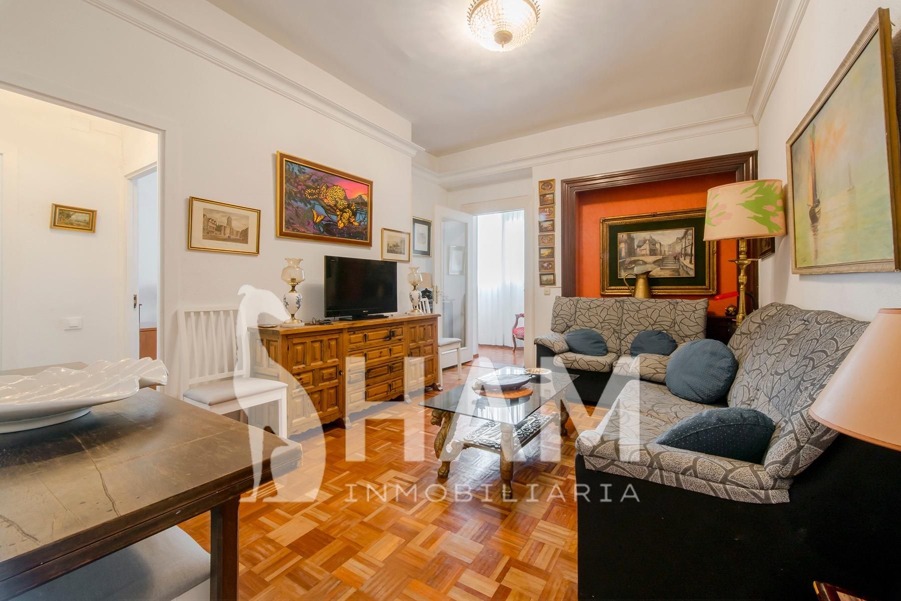 Sala d'estar de Pis de lloguer en  Madrid Capital amb Aire condicionat i Calefacció