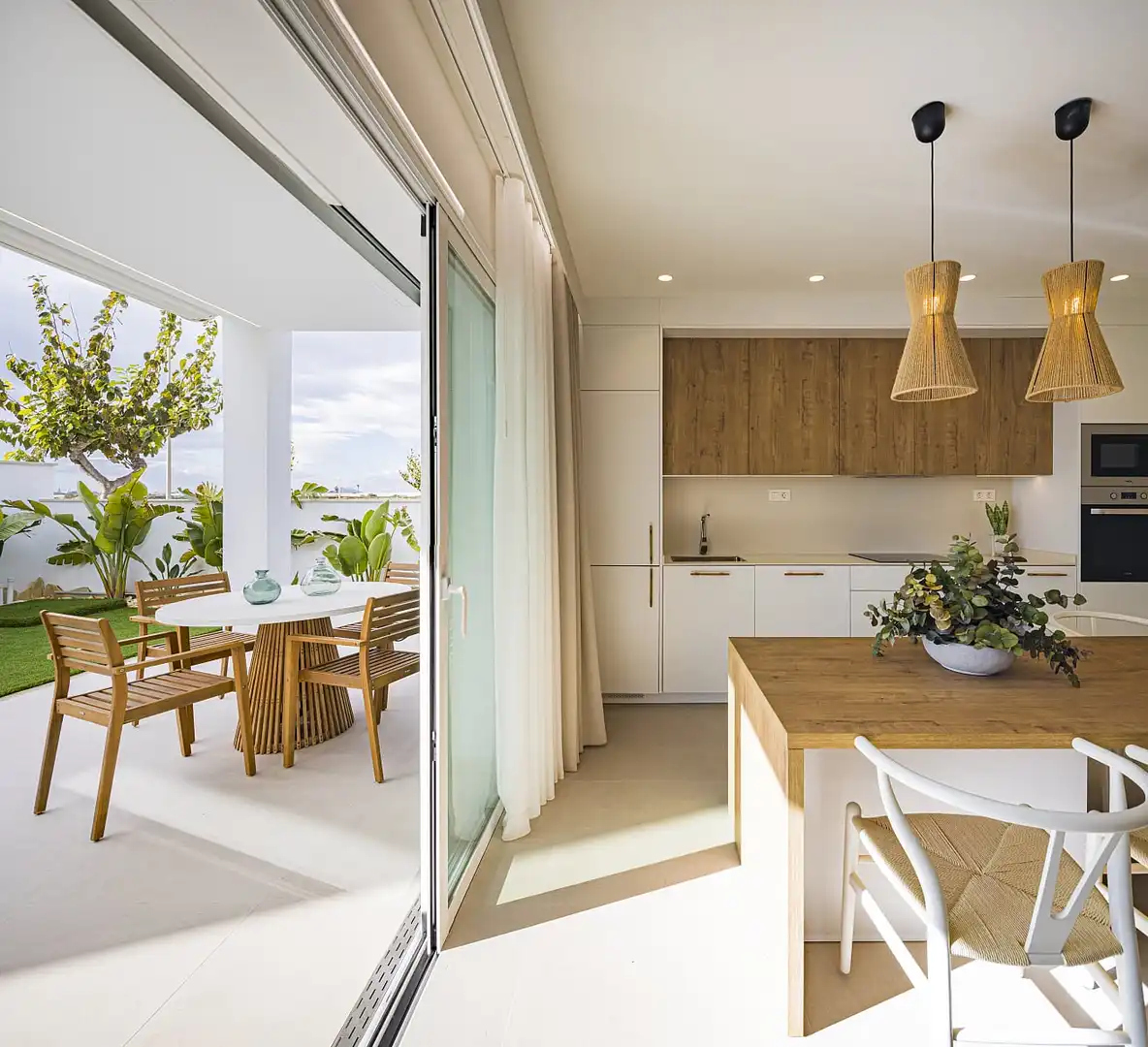 Cocina de Apartamento en venta en Pilar de la Horadada con Aire acondicionado, Jardín privado y Terraza