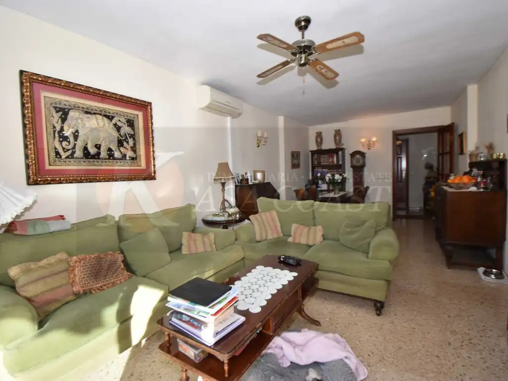 Living room of Flat for sale in Fuengirola  with Air Conditioner, Private garden and Terrace