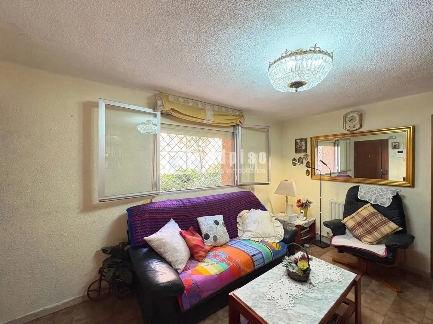 Sala de estar de Piso en venta en Madrid con Calefacción, Jardín privado y Terraza