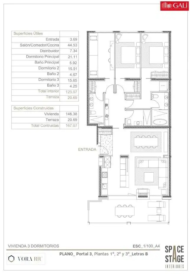 Piso con terraza en venta en Camino Pont del Tarter, imagen 17