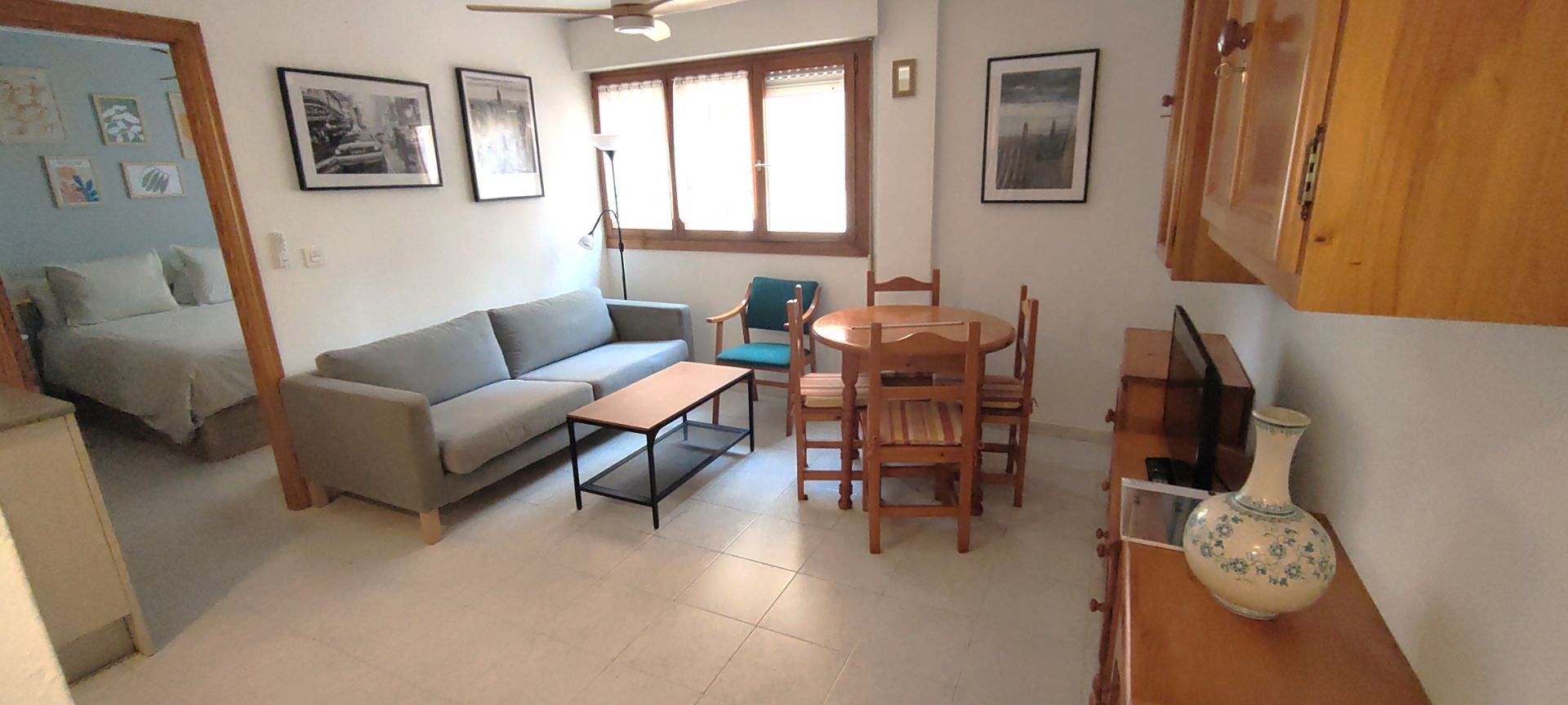 Living room of Apartment to rent in  Zaragoza Capital  with Heating, Furnished and Oven