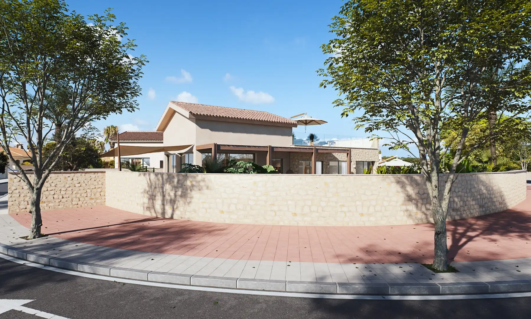 Vista exterior de Finca rústica en venta en Cartagena con Aire acondicionado y Piscina