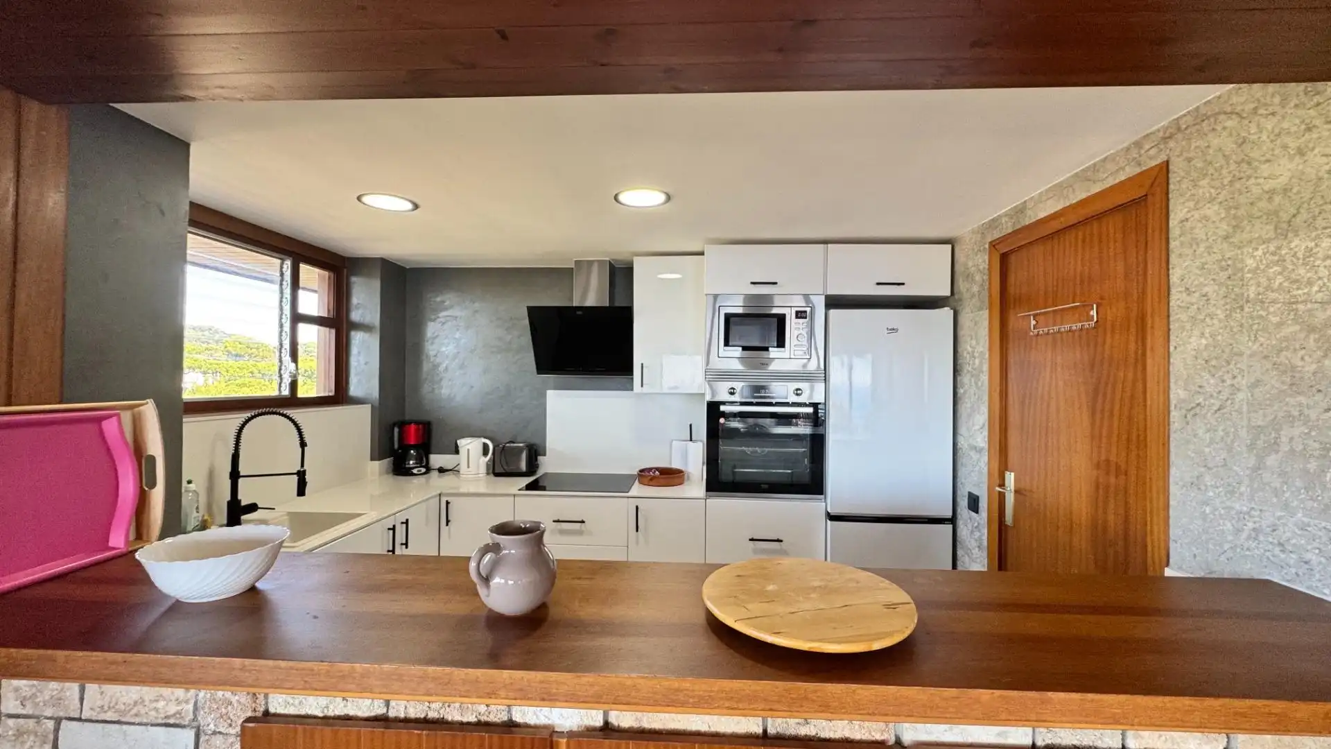 Cocina de Piso en venta en Calonge i Sant Antoni con Jardín privado, Terraza y Trastero
