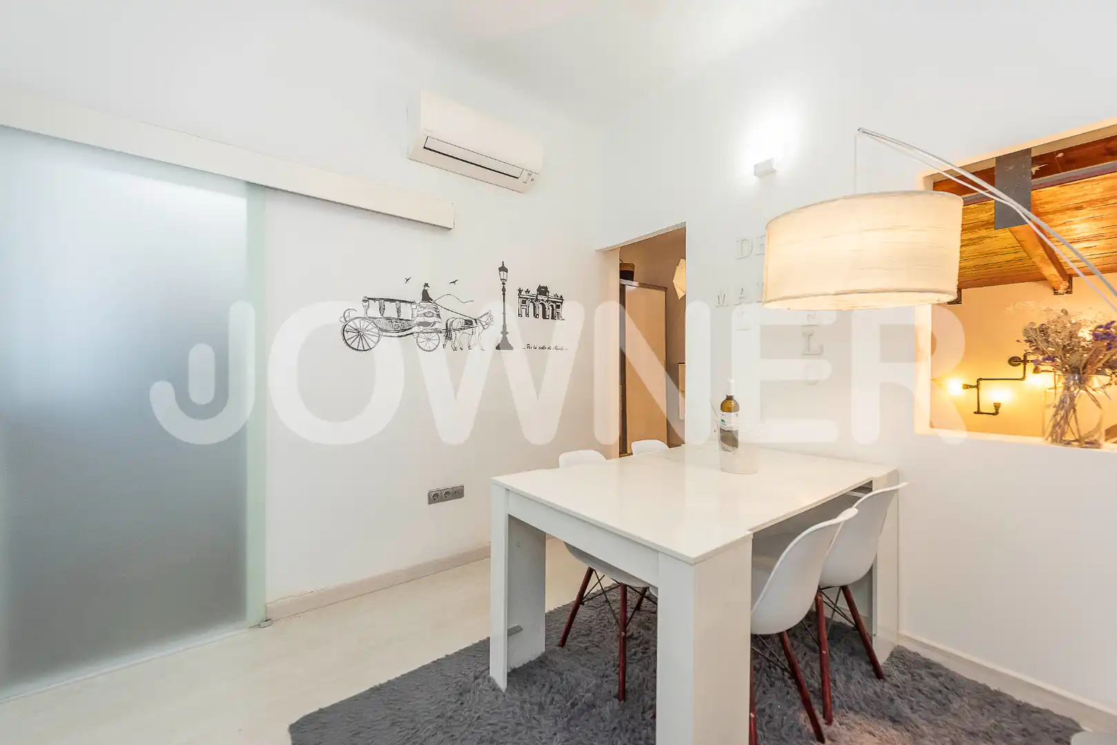 Dining room of Flat for rent in Madrid  with Air Conditioner, Heating and Furnished