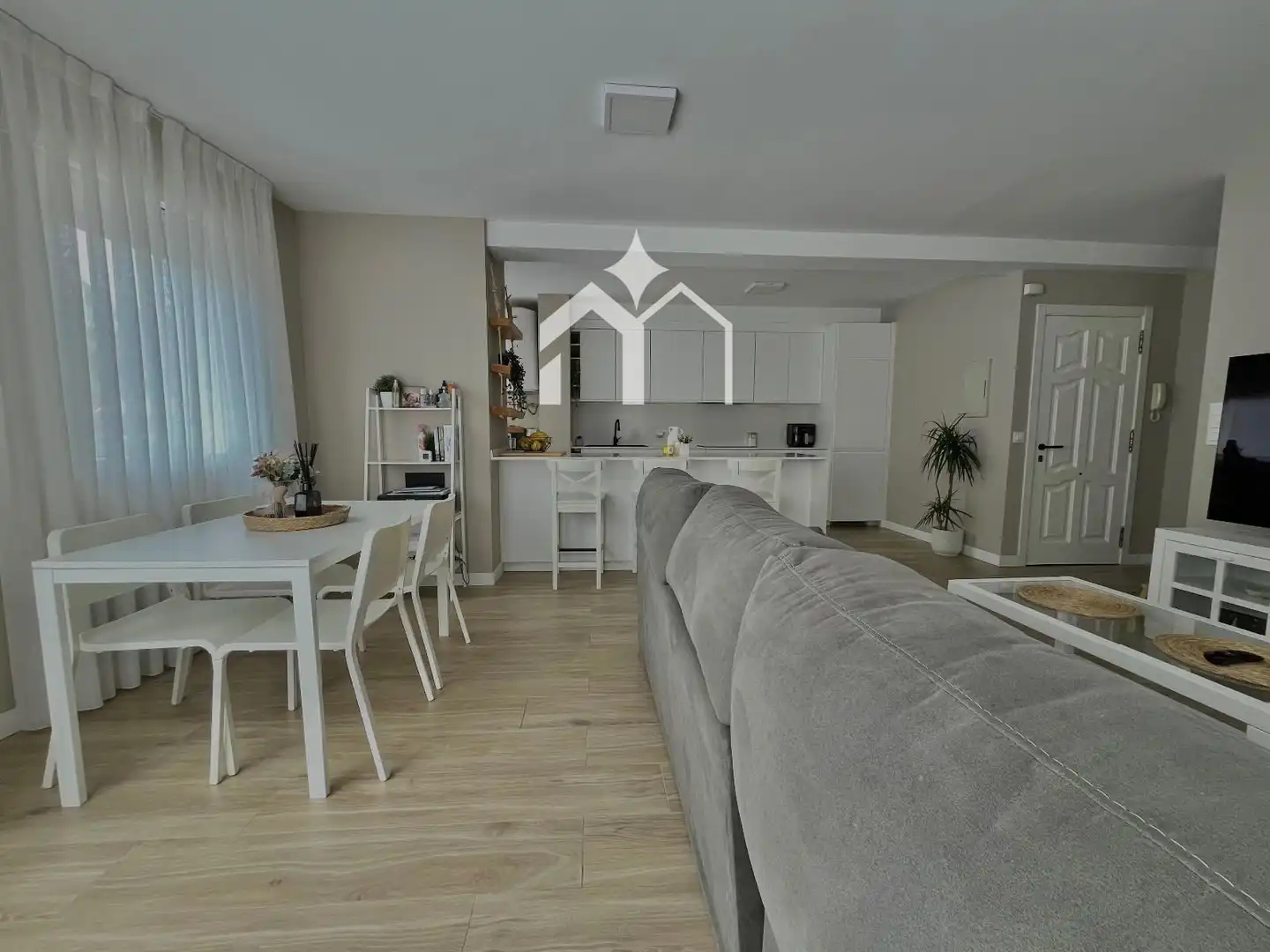 Wohnzimmer von Maisonette zum Verkauf in Moaña mit Heizung, Terrasse und Möbliert