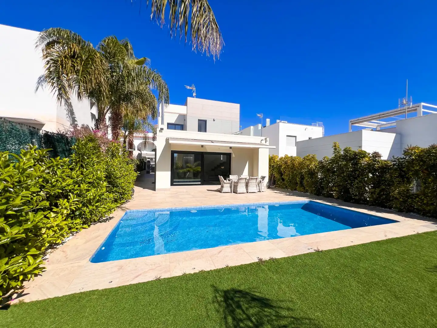 Swimming pool of Houses for sale in Rojales  with Air Conditioner, Private garden and Terrace