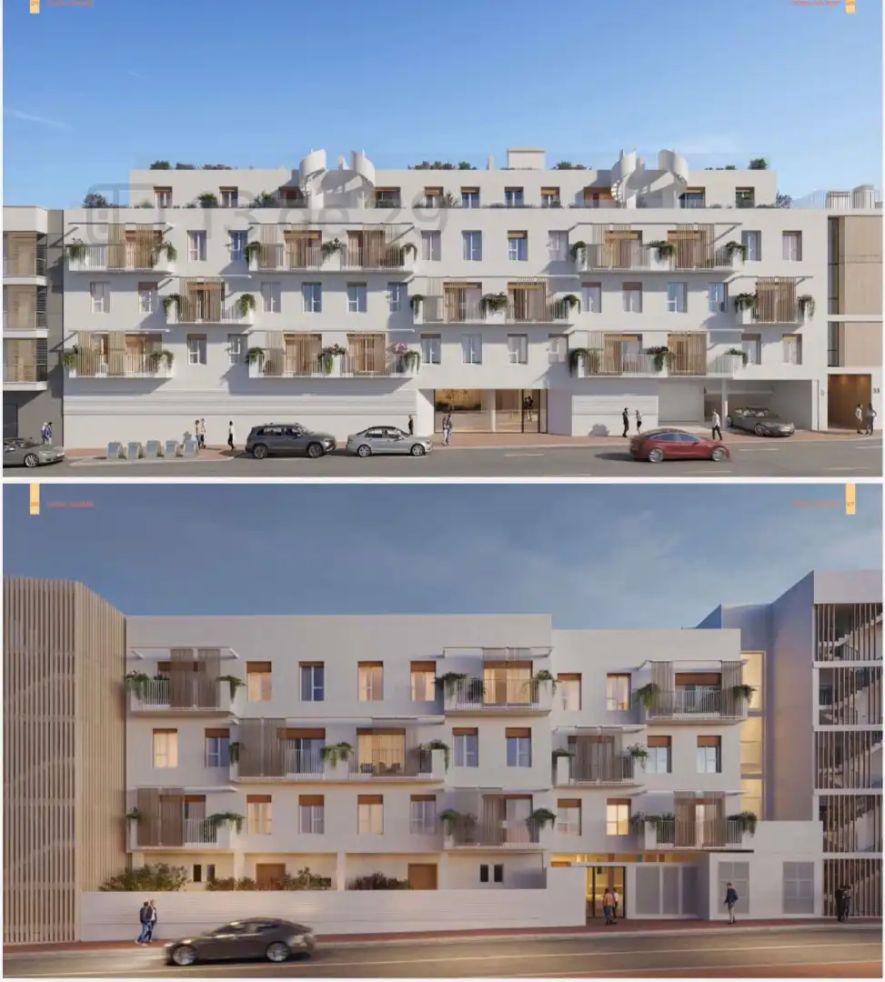 Vista exterior de Apartamento en venta en Santa Eulària des Riu con Aire acondicionado, Calefacción y Jardín privado