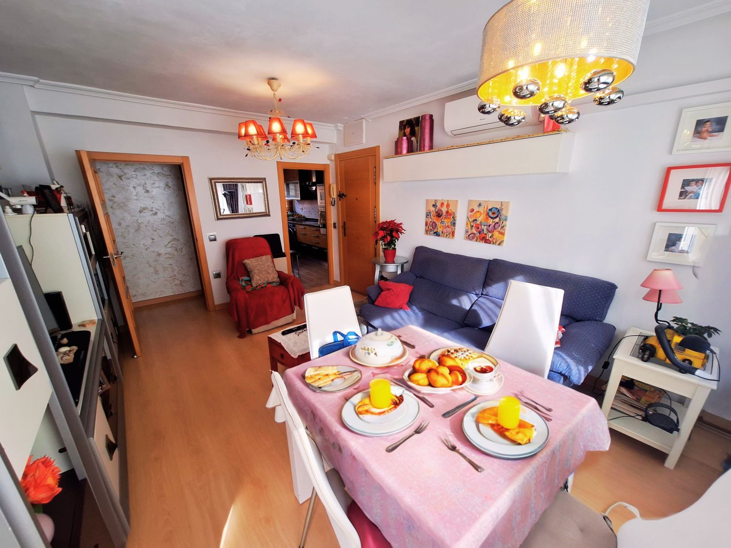 Living room of Flat for sale in  Madrid Capital  with Air Conditioner, Heating and Terrace