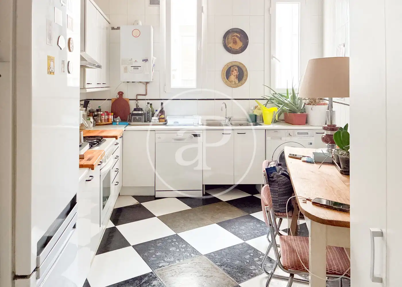 Kitchen of Flat for rent in Madrid  with Heating and Furnished