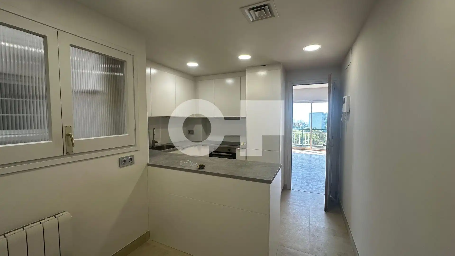 Küche von Wohnung zur Miete in Barcelona mit Parkett, Terrasse und Alarm
