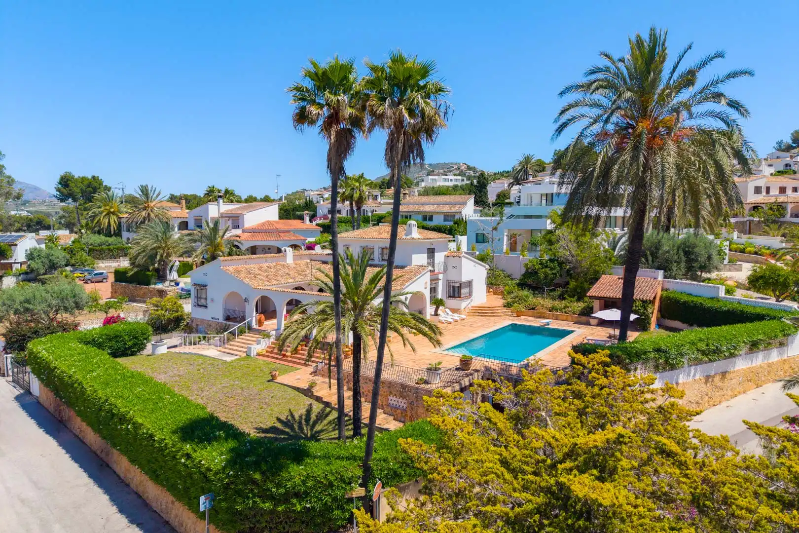 Vista exterior de Casa o chalet en venta en Moraira con Aire acondicionado, Calefacción y Terraza
