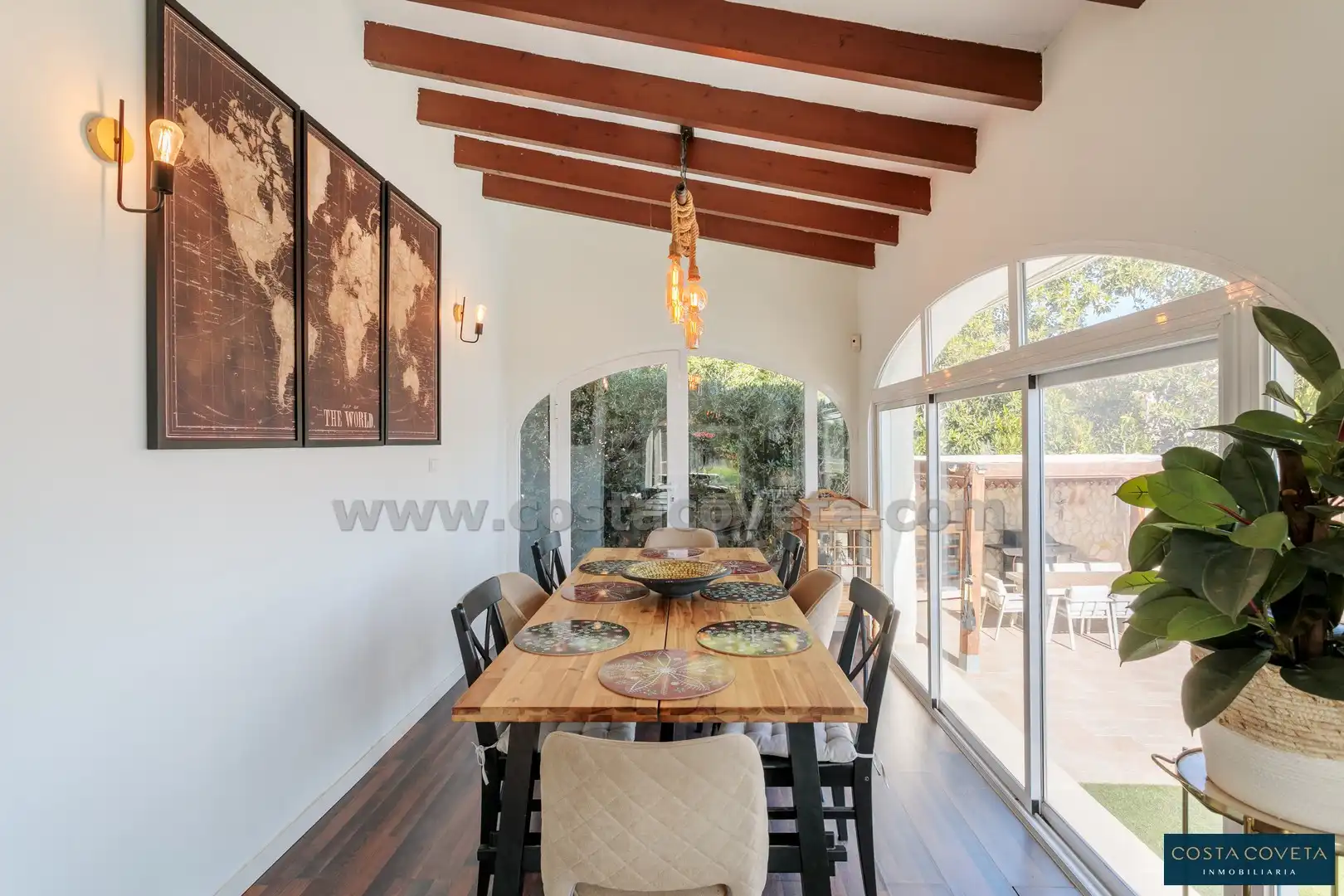 Dining room of Houses for sale in El Campello  with Air Conditioner, Private garden and Terrace