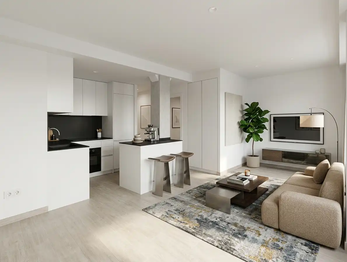 Sala de estar de Piso en venta en Valencia con Aire acondicionado, Parquet y Horno