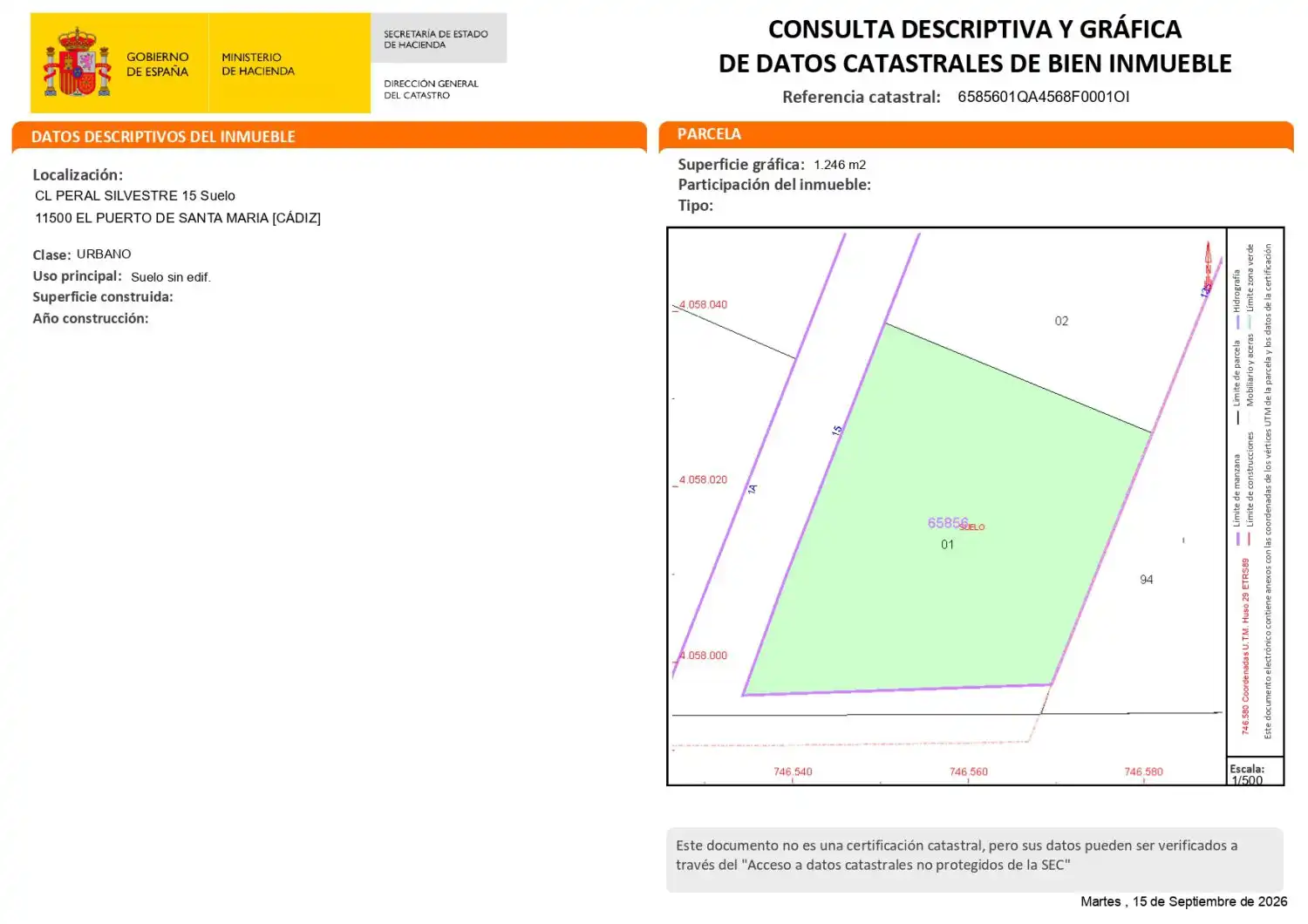 Casa rústica en venta en Peral silvestre 15